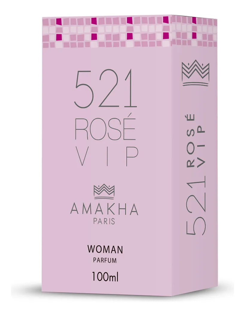 Deo Colônia Feminino 521 Vip Rosé 100ml - Amakha Paris