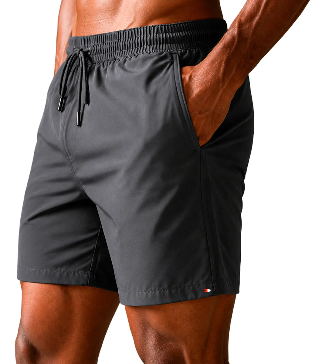 Kit 2 Shorts Bermuda Tactel Elástico Sandrini Academia Sport — foto 2 de 3