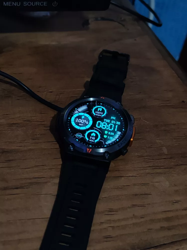 Tactical Smartwatch Eigiis Ke3 Linterna Con Doble Correa