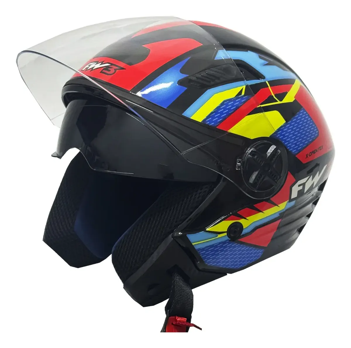 Capacete Aberto Moto Fw3 X Open Fox Óculos Interno Feminino — foto 5