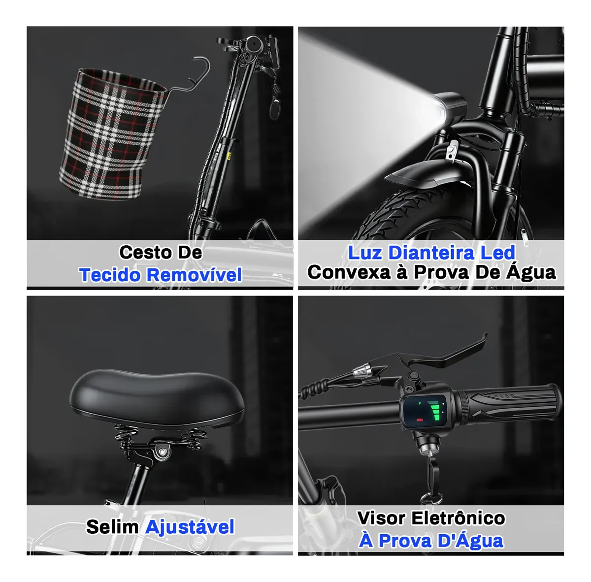 Oimotoo S6 dobrável 450W — melhor bike elétrica urbana — foto 5 da galeria