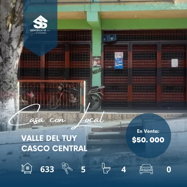 Casa Con Local Oportunidad - Casco Central - Valles Del Tuy