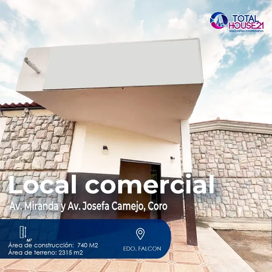 Local Comercial En Venta Av. Miranda Y Av. Josefa Camejo, Coro Falcon 
