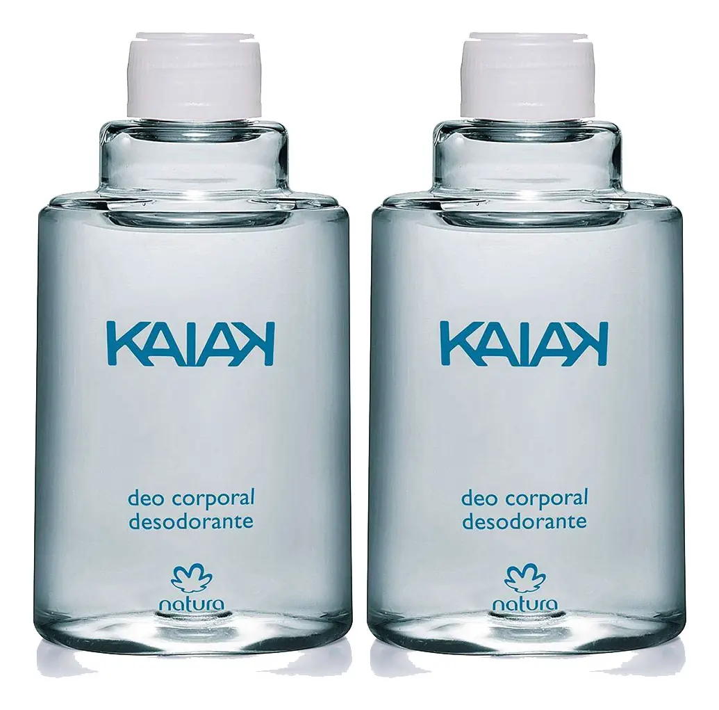 2 Refil Perfume Deo Corporal Masculino Natura Kaiak Clássico Tradicional 100ml
