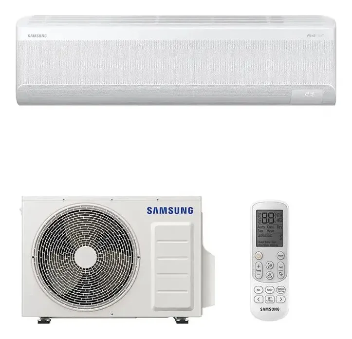 Ar Condicionado Split Samsung Inverter WindFree POWERvolt Bivolt Connect AI 12.000 BTUs Frio Sem Vento AR12DYFAVWKNAZ