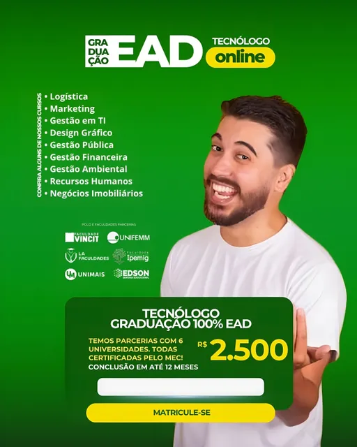 Tecnolólogo Em Recursos Humanos - Graduação Ead 100% Online