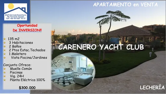Venta O Alquiler  Apartamento  Carenero Yacht Club