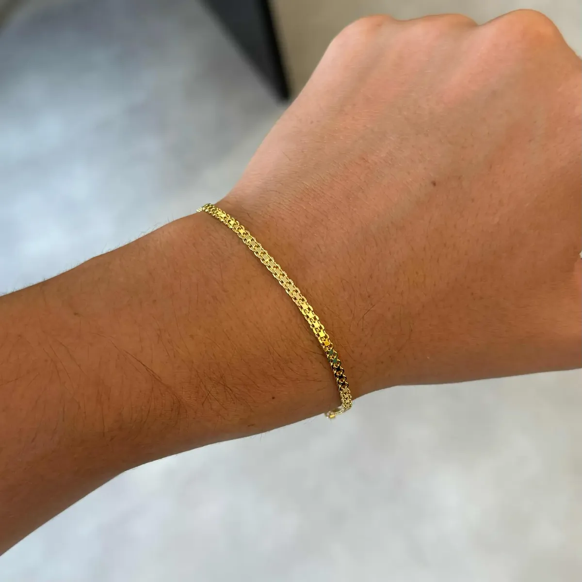 Kit Cordão + Pulseira Masculino Banhados A Ouro 18k — foto 8
