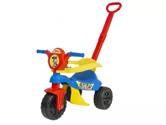 Triciclo Motoca Bebê Tico Tico Dino Rosa Aro Protetor Magic Toys