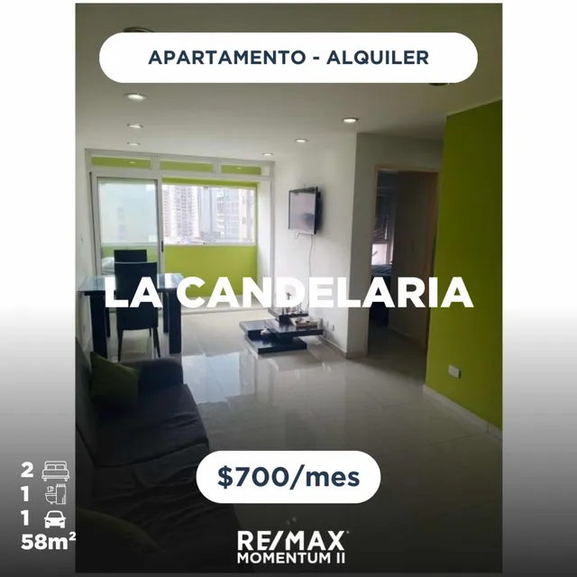 Negociable. Alquiler. Apto. La Candelaria. Caracas