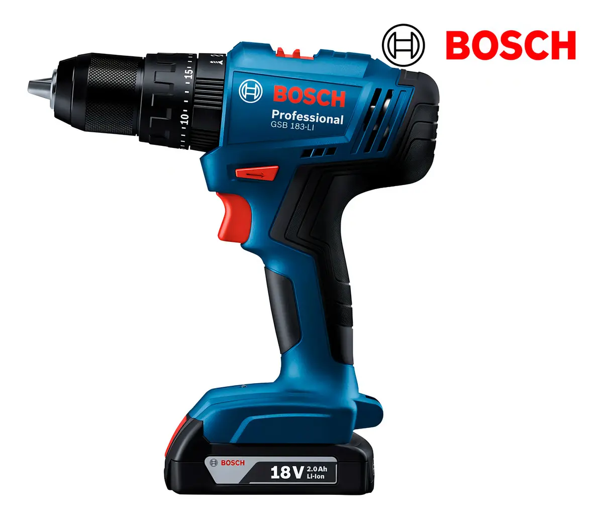 Parafusadeira e Furadeira de Impacto a Bateria 18V Bosch GSB 183-LI — foto 9
