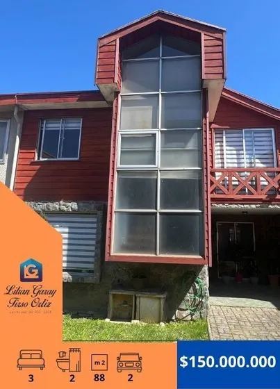 Casa En Venta De 3 Dorm, 2 Baños, Estacionam. En Chiguayante