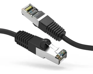 PATCH CORD CAT7 COBRE 1MT NEGRO