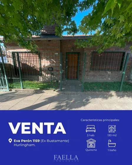Casa Venta Hurlingham Barrio Cerrado 3 Dormitorios Apto Credito