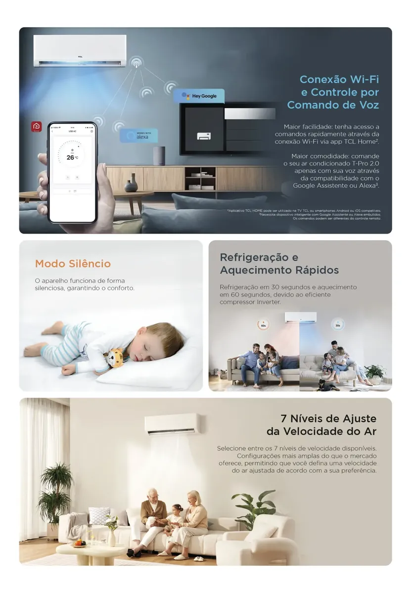 Ar Condicionado Split Hw Tcl T-pro 2.0 Inverter 12k F 220v — foto 5 de 8