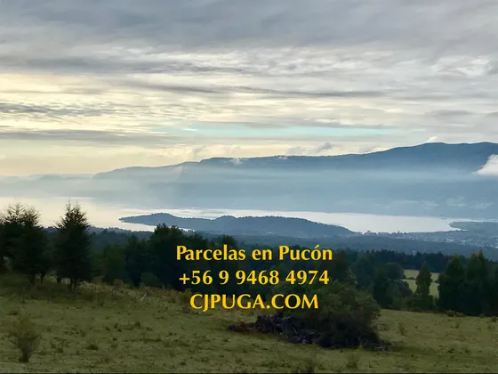 Parcela En Pucón En Venta. Amplias Vistas Al Lago Y Volcán