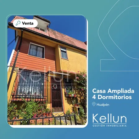 Se Vende Casa Ampliada - 4 Dormitorios - Hualpén