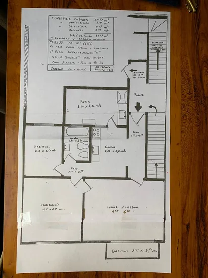 Departamento De 4 Ambientes-san Martin-bs.as.85,06 M2-frente