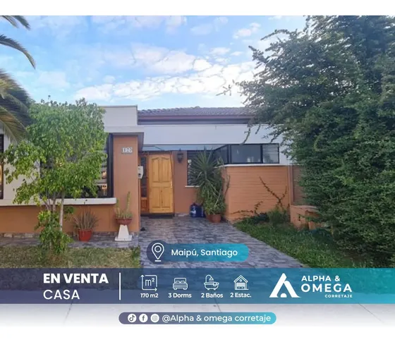 Oferta Especial Se Vende Hermosa Casa En Maipu
