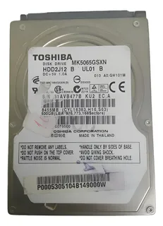 Hd Toshiba Mk5065gsx | Mercado Livre