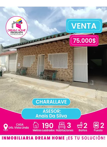 Casa En Venta  Urb. Vista Linda - Charallave.