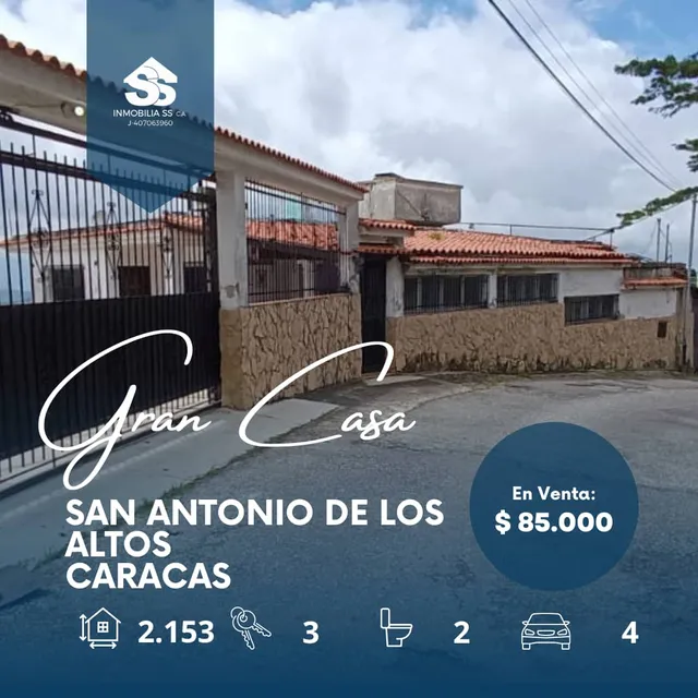 Casa En Venta - San Antonio De Los Altos - Negociable 