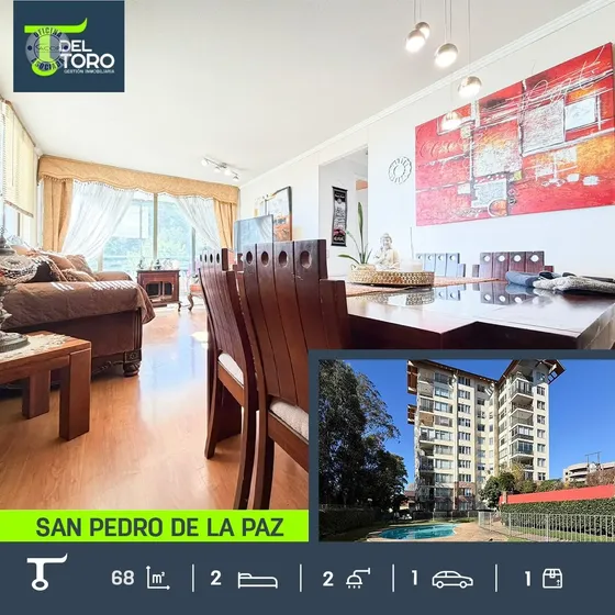 Departamento En Venta De 2 Dorm. En San Pedro De La Paz