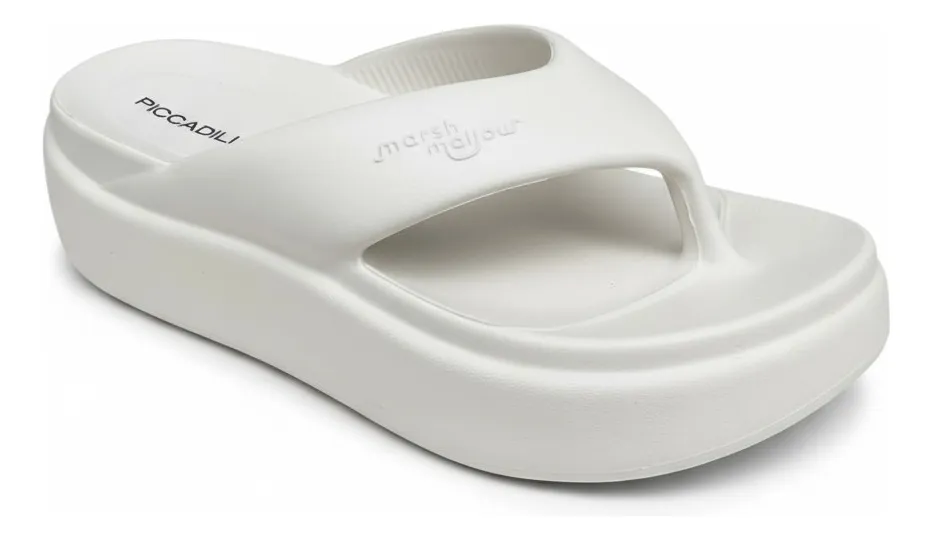 Chinelo Tamanco Piccadilly Marshmallow Flatform Conforto