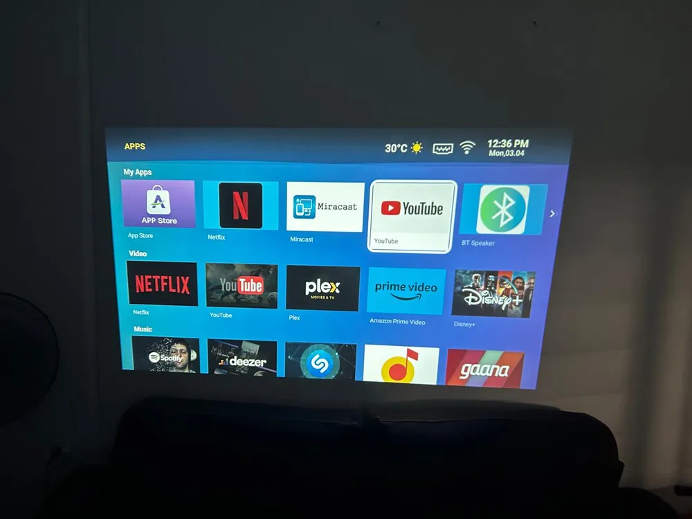 Proyector Profesional 4k Hd Android Wifi 1200 Lm Ajustable Envío