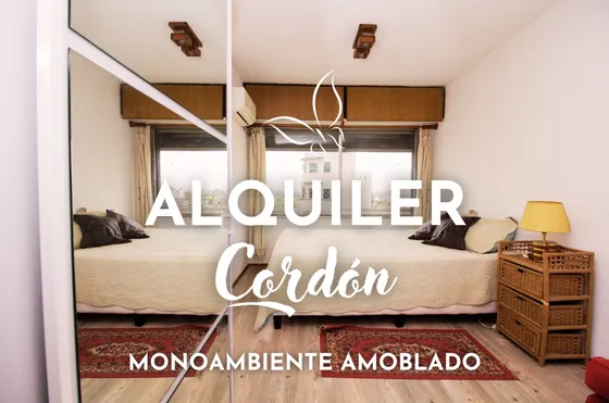 Alquilamos Luminoso Y Cómodo Monoambiente En Cordón Totalmente Equipado