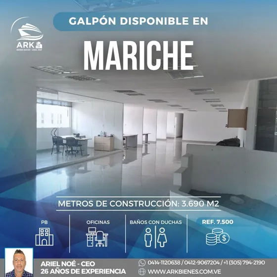 (#1161) Galpón De 3.690 M2 Mariche