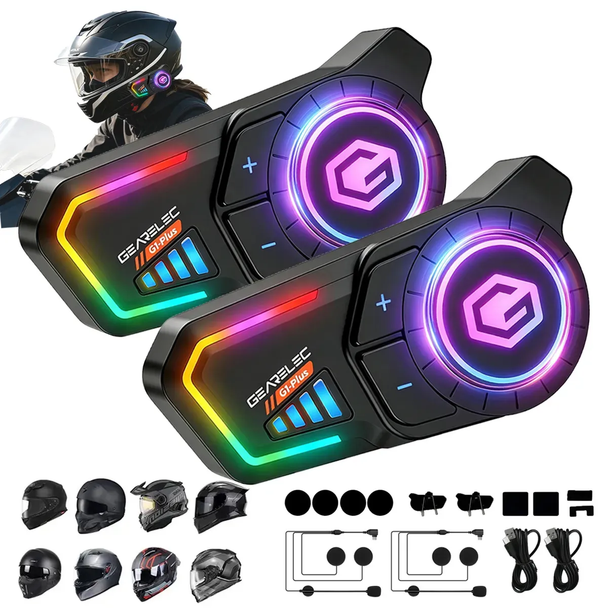 Intercomunicador para Moto Gearelec G1 Plus