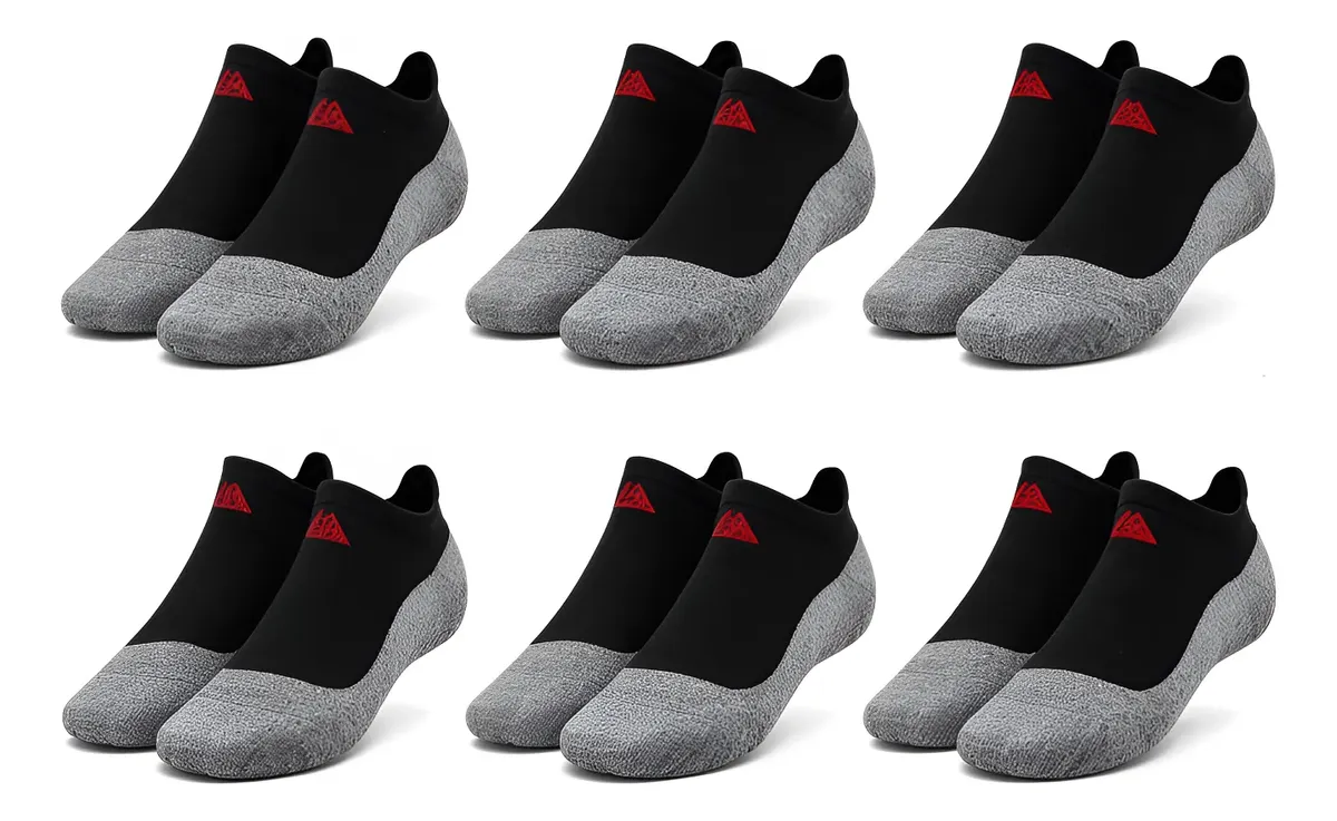 Kit 6 Pares Meias Kappa Sapatilha Corrida Invisível Original