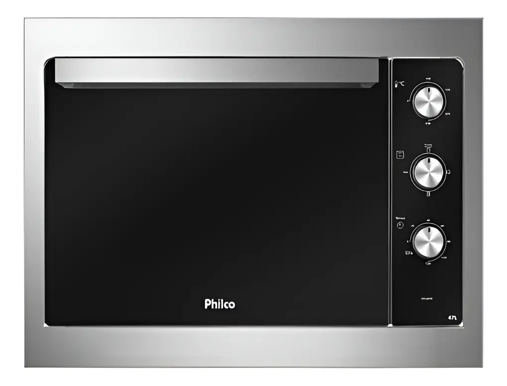 Forno Elétrico De Embutir Philco Pfe47e Esmaltado Dupla Resi Cor Aço escovado