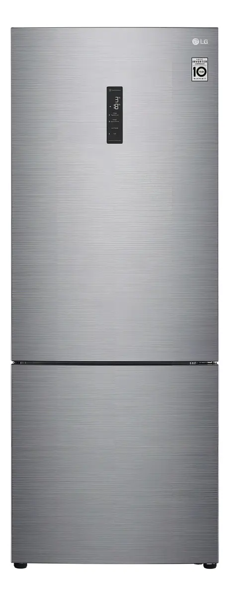Refrigerador / Geladeira LG Gc-b569nll 451l Smart Frost Free Cor Inox