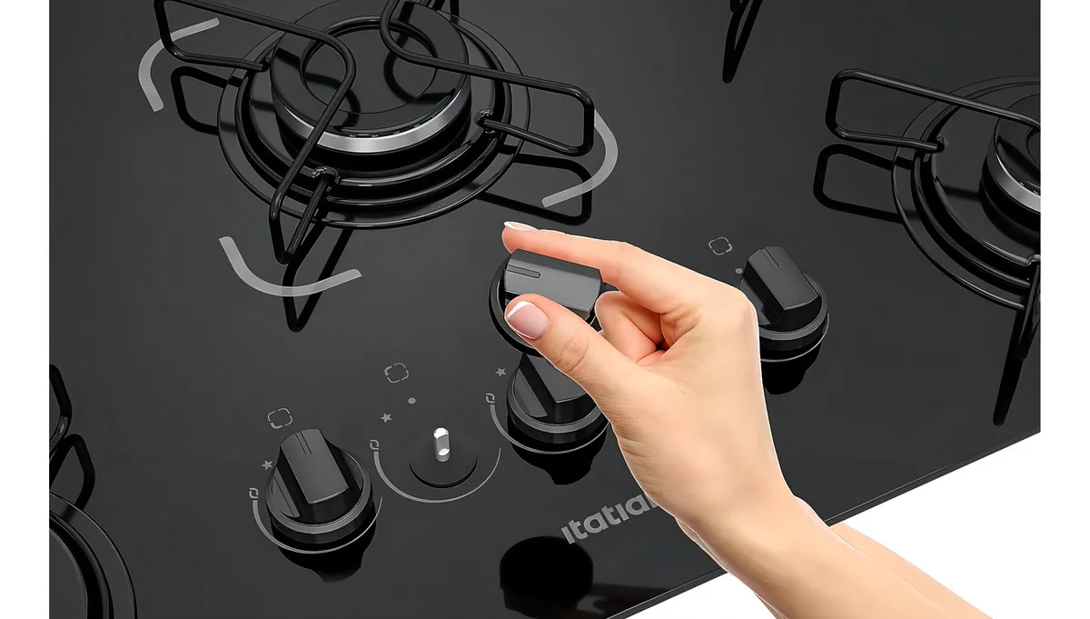 Cooktop Itatiaia Essencial 5 Bocas Preto - Imagem 6