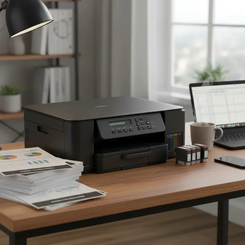 Impressora Multifuncional Brother Dcpt530dw Tank Wifi Bivolt Preta 110/127v 127/220v