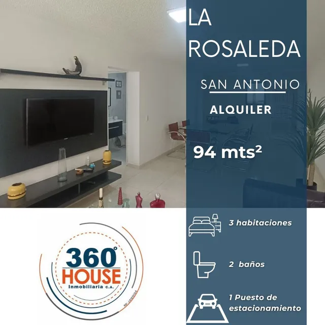 Alquiler De Apartamento En La Rosaleda Sur, San Antonio De Los Altos. Mdf