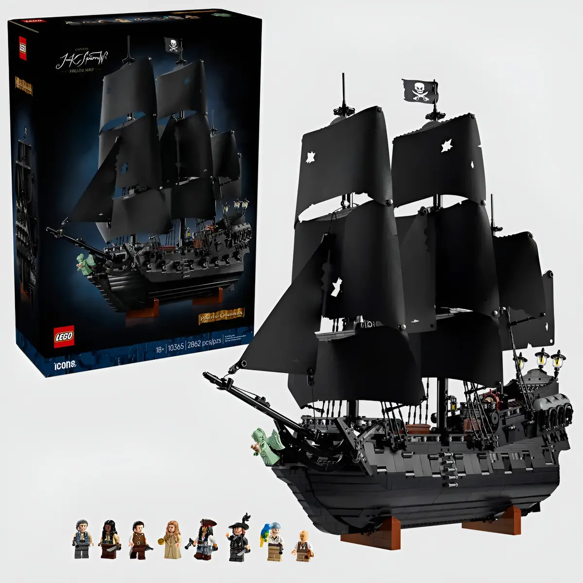 Navio Lego Piratas do Caribe 18+ The Black Pearl 10365