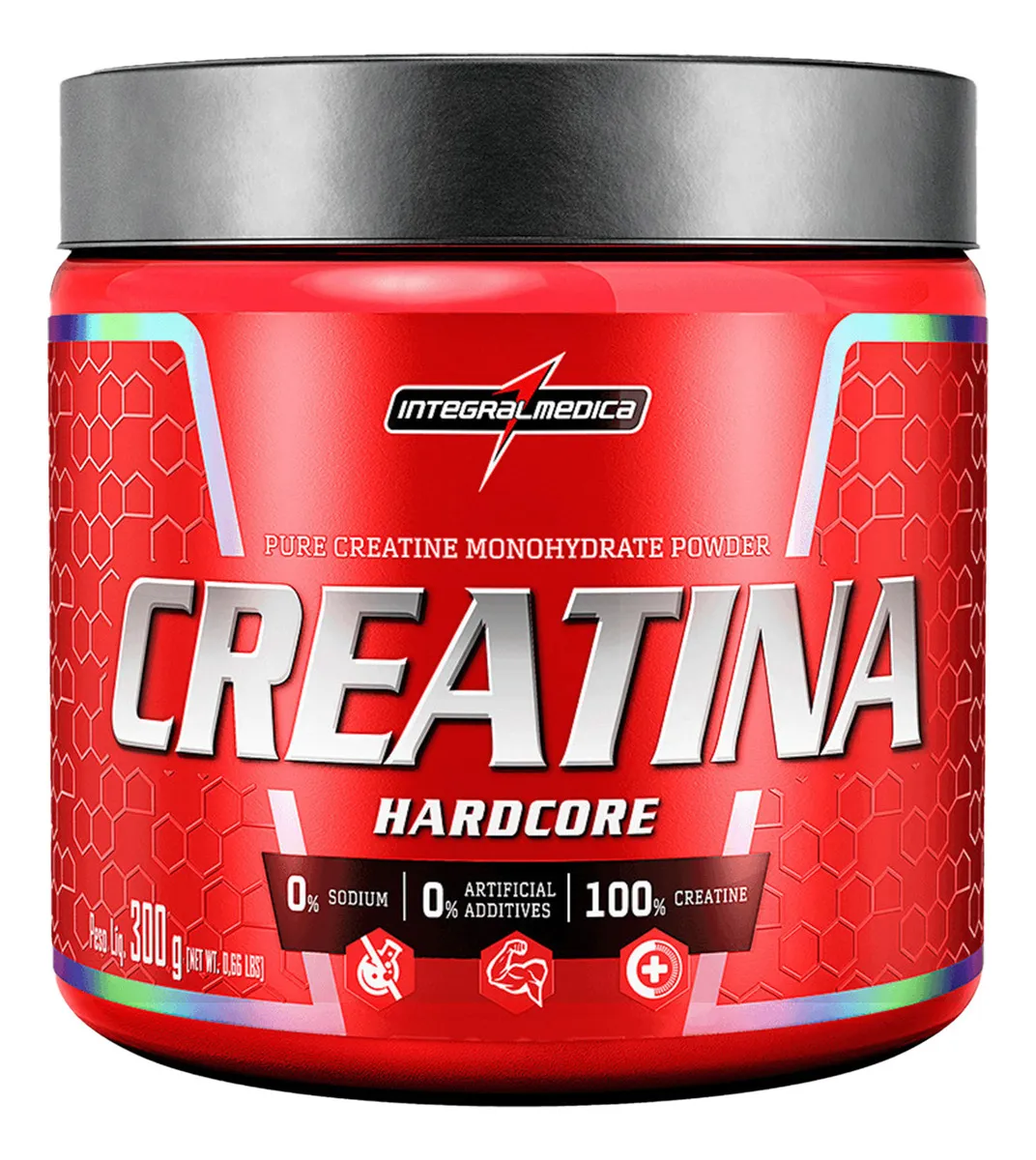 Creatina 100% Pura 300g Hardcore