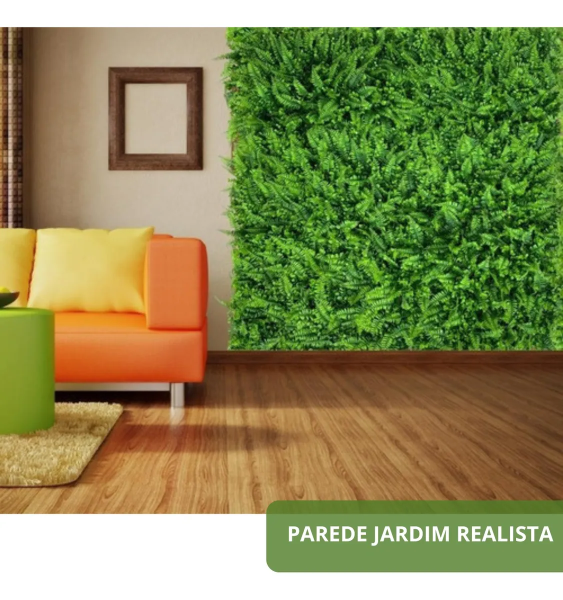 30 Placa De Samambaia Cheia 40x60 Jardim Vertical Artificial - Imagem 3