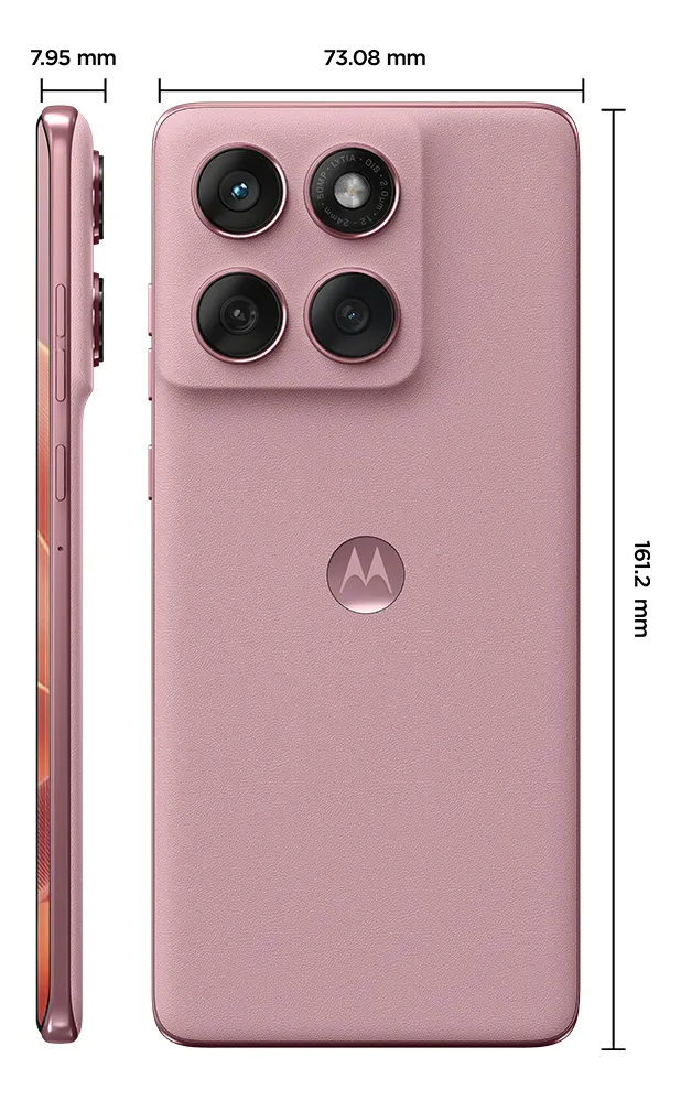 Smartphone Motorola Edge 60 Fusion 5g - 256gb 16gb (8gb Ram+8gb Ram Boost) 50mp Sony Ai Camera Ip68 Nfc - Rosa - Imagem 4