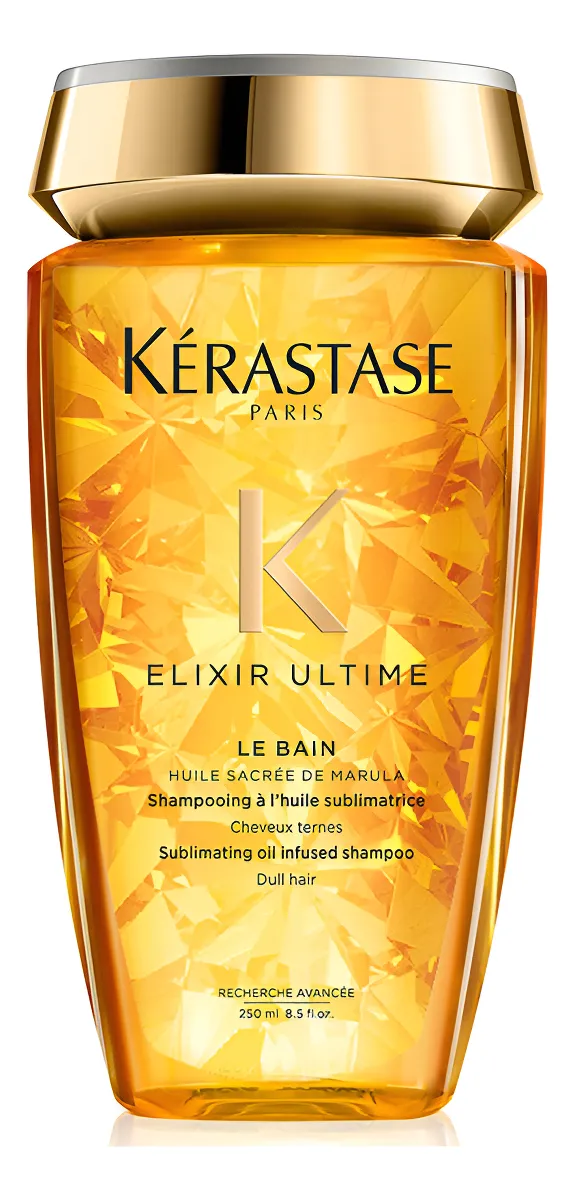 Shampoo de Nutrição com Óleo de Argan, Limpeza Profunda e Brilho Radiante e Maciez para Todos os Tipos de Cabelo, Elixir Ultime Le Bain, Kérastase 250ml