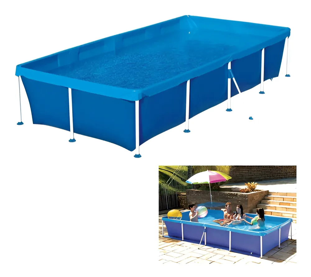 Piscina Retangular 3000 Litros Estruturada Mor Cor Azul