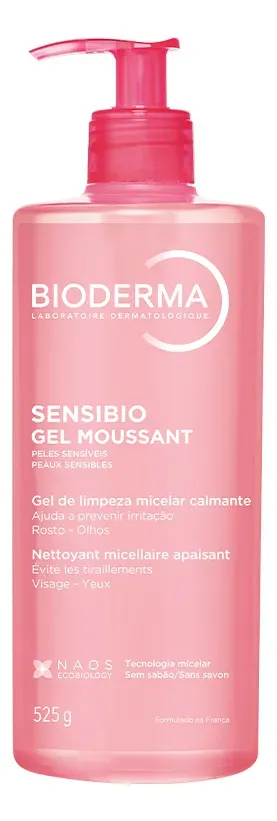 Gel De Limpeza Facial Sensibio Gel Moussant Micelar 500ml Bioderma