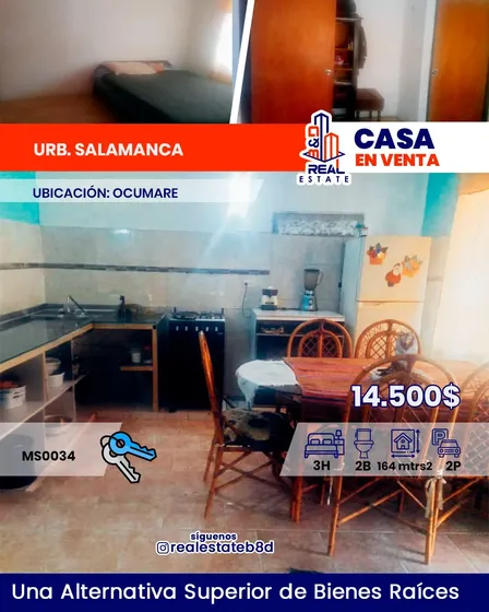 Casa En Venta Urb Salamanca / Ocumare Del Tuy