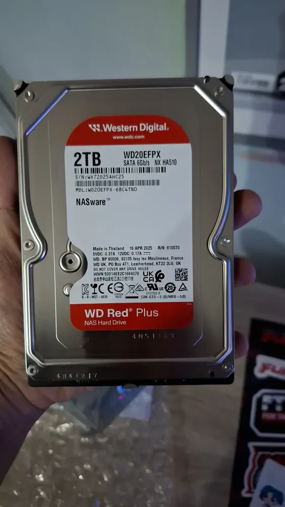 Hd 2tb Western Digital Wd Red Plus Nas Sata 6gb/s Wd20efpx Cor