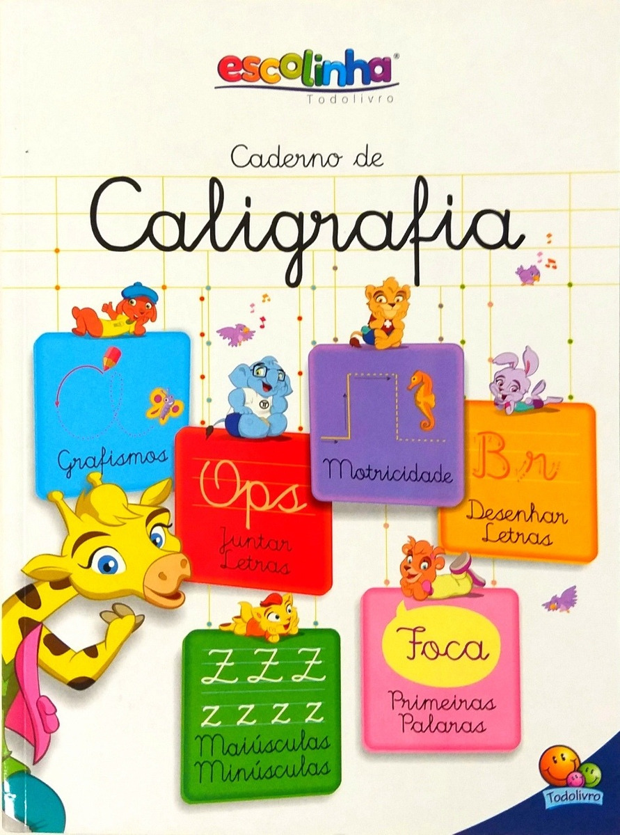 Livro Caderno De Caligrafia Letra Cursiva Mercado Livre