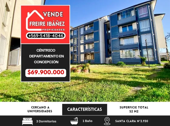 Departamento En Venta En Concepción  3 Dormitorios.