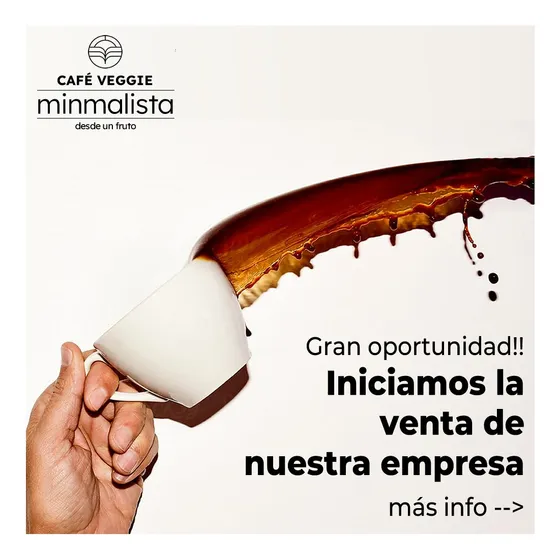 Vendemos Nuestra Empresa Café Veggie Minmalista, Proyecto Super Innovador, Creativo Y Sustentable!